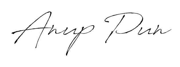 A timeless handwritten aesthetic for Anup Pun. The Antro_Vectra font gives your signature a handcrafted feel with natural curves. Anup Pun signature style 6 images and pictures png