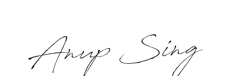 Use a signature maker to create a handwritten signature online. With this signature software, you can design (Antro_Vectra) your own signature for name Anup Sing. Anup Sing signature style 6 images and pictures png