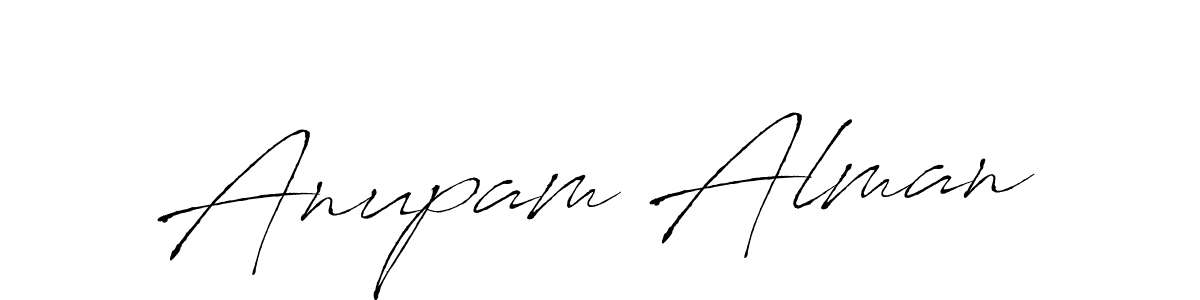 Design your own signature with our free online signature maker. With this signature software, you can create a handwritten (Antro_Vectra) signature for name Anupam Alman. Anupam Alman signature style 6 images and pictures png