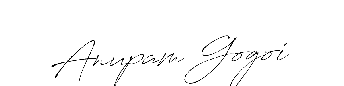 Antro_Vectra is a professional signature style that is perfect for those who want to add a touch of class to their signature. It is also a great choice for those who want to make their signature more unique. Get Anupam Gogoi name to fancy signature for free. Anupam Gogoi signature style 6 images and pictures png