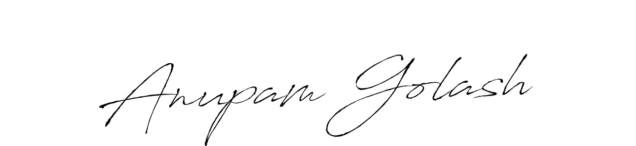 Anupam Golash stylish signature style. Best Handwritten Sign (Antro_Vectra) for my name. Handwritten Signature Collection Ideas for my name Anupam Golash. Anupam Golash signature style 6 images and pictures png