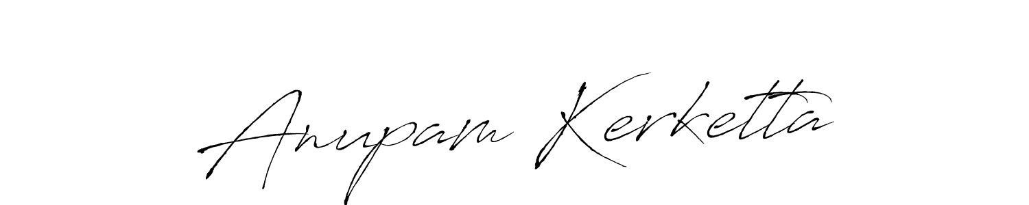 How to make Anupam Kerketta signature? Antro_Vectra is a professional autograph style. Create handwritten signature for Anupam Kerketta name. Anupam Kerketta signature style 6 images and pictures png