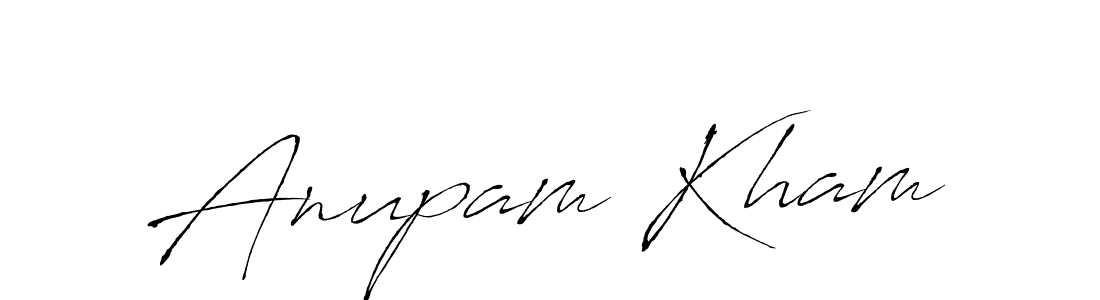 Create a beautiful signature design for name Anupam Kham. With this signature (Antro_Vectra) fonts, you can make a handwritten signature for free. Anupam Kham signature style 6 images and pictures png