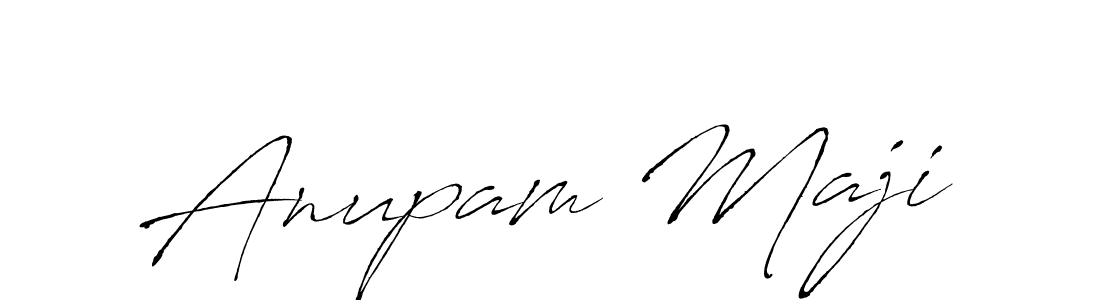 Anupam Maji stylish signature style. Best Handwritten Sign (Antro_Vectra) for my name. Handwritten Signature Collection Ideas for my name Anupam Maji. Anupam Maji signature style 6 images and pictures png