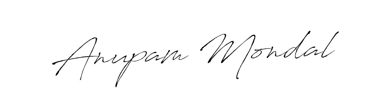 Make a beautiful signature design for name Anupam Mondal. With this signature (Antro_Vectra) style, you can create a handwritten signature for free. Anupam Mondal signature style 6 images and pictures png