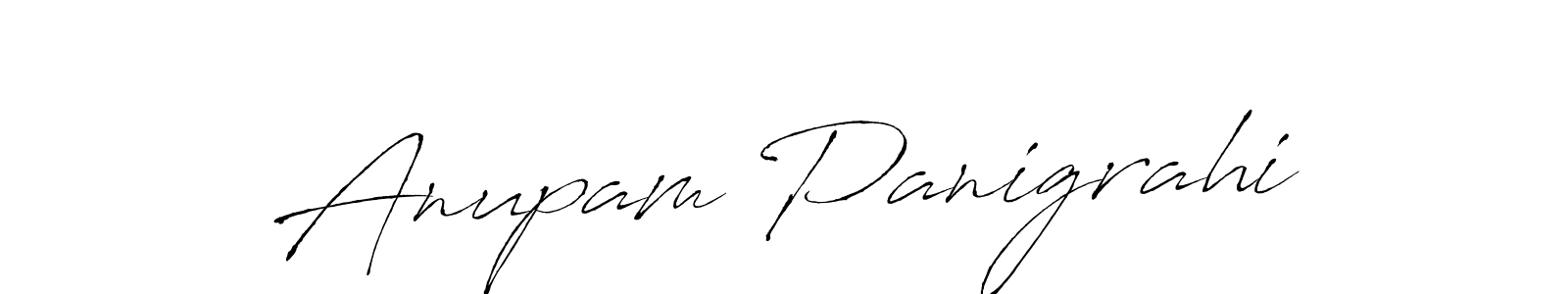 How to make Anupam Panigrahi name signature. Use Antro_Vectra style for creating short signs online. This is the latest handwritten sign. Anupam Panigrahi signature style 6 images and pictures png