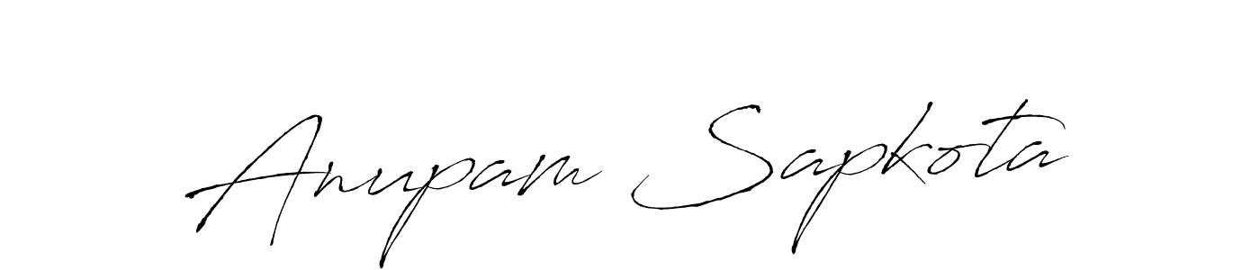 Make a beautiful signature design for name Anupam Sapkota. Use this online signature maker to create a handwritten signature for free. Anupam Sapkota signature style 6 images and pictures png