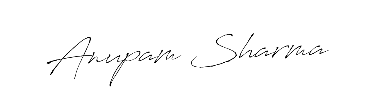 Anupam Sharma stylish signature style. Best Handwritten Sign (Antro_Vectra) for my name. Handwritten Signature Collection Ideas for my name Anupam Sharma. Anupam Sharma signature style 6 images and pictures png