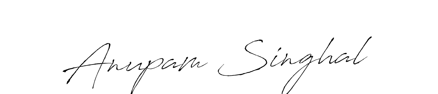 Design your own signature with our free online signature maker. With this signature software, you can create a handwritten (Antro_Vectra) signature for name Anupam Singhal. Anupam Singhal signature style 6 images and pictures png