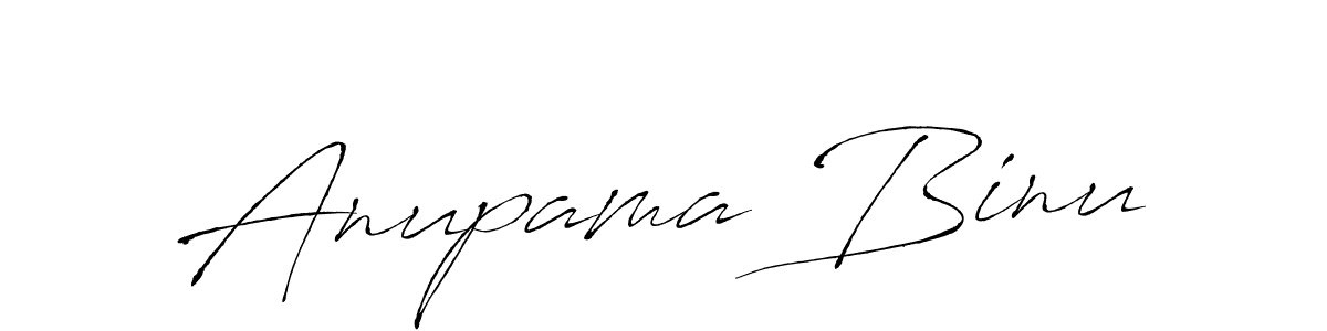 How to make Anupama Binu name signature. Use Antro_Vectra style for creating short signs online. This is the latest handwritten sign. Anupama Binu signature style 6 images and pictures png