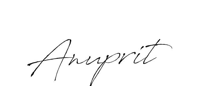 Make a beautiful signature design for name Anuprit. With this signature (Antro_Vectra) style, you can create a handwritten signature for free. Anuprit signature style 6 images and pictures png
