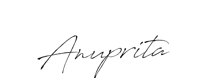Make a beautiful signature design for name Anuprita. With this signature (Antro_Vectra) style, you can create a handwritten signature for free. Anuprita signature style 6 images and pictures png