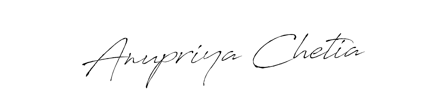 Create a beautiful signature design for name Anupriya Chetia. With this signature (Antro_Vectra) fonts, you can make a handwritten signature for free. Anupriya Chetia signature style 6 images and pictures png