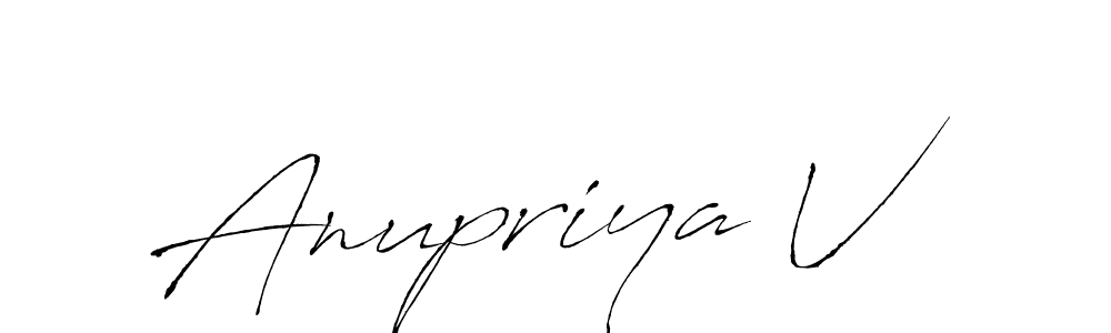 if you are searching for the best signature style for your name Anupriya V. so please give up your signature search. here we have designed multiple signature styles  using Antro_Vectra. Anupriya V signature style 6 images and pictures png