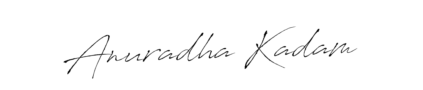 Design your own signature with our free online signature maker. With this signature software, you can create a handwritten (Antro_Vectra) signature for name Anuradha Kadam. Anuradha Kadam signature style 6 images and pictures png