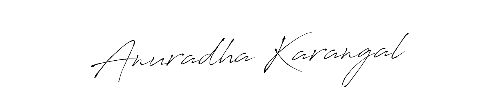 You should practise on your own different ways (Antro_Vectra) to write your name (Anuradha Karangal) in signature. don't let someone else do it for you. Anuradha Karangal signature style 6 images and pictures png
