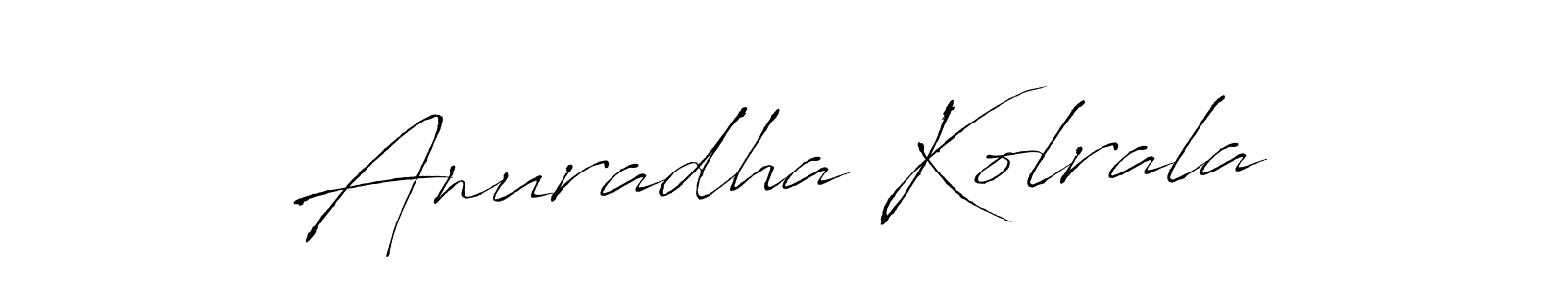 You can use this online signature creator to create a handwritten signature for the name Anuradha Kolrala. This is the best online autograph maker. Anuradha Kolrala signature style 6 images and pictures png