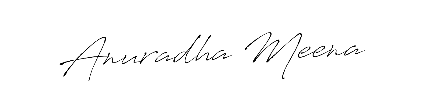 Anuradha Meena stylish signature style. Best Handwritten Sign (Antro_Vectra) for my name. Handwritten Signature Collection Ideas for my name Anuradha Meena. Anuradha Meena signature style 6 images and pictures png