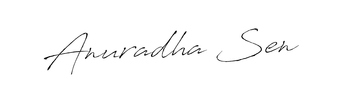 Design your own signature with our free online signature maker. With this signature software, you can create a handwritten (Antro_Vectra) signature for name Anuradha Sen. Anuradha Sen signature style 6 images and pictures png