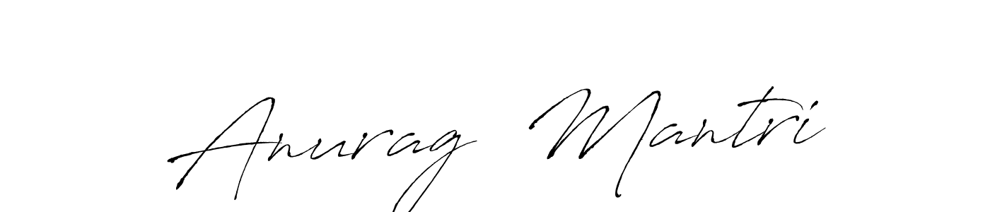 How to make Anurag  Mantri signature? Antro_Vectra is a professional autograph style. Create handwritten signature for Anurag  Mantri name. Anurag  Mantri signature style 6 images and pictures png