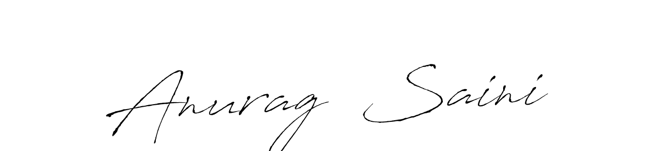 Use a signature maker to create a handwritten signature online. With this signature software, you can design (Antro_Vectra) your own signature for name Anurag  Saini. Anurag  Saini signature style 6 images and pictures png