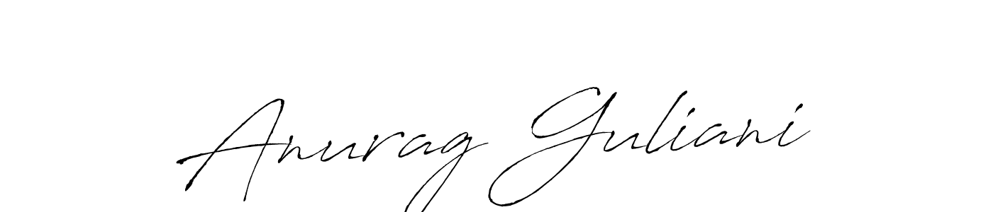 How to make Anurag Guliani signature? Antro_Vectra is a professional autograph style. Create handwritten signature for Anurag Guliani name. Anurag Guliani signature style 6 images and pictures png