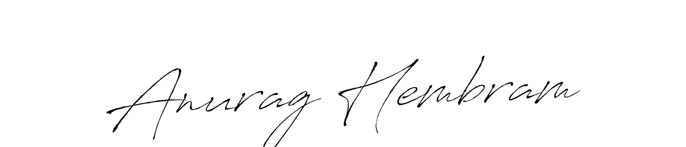 Make a short Anurag Hembram signature style. Manage your documents anywhere anytime using Antro_Vectra. Create and add eSignatures, submit forms, share and send files easily. Anurag Hembram signature style 6 images and pictures png