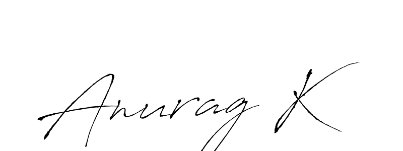 You can use this online signature creator to create a handwritten signature for the name Anurag K. This is the best online autograph maker. Anurag K signature style 6 images and pictures png