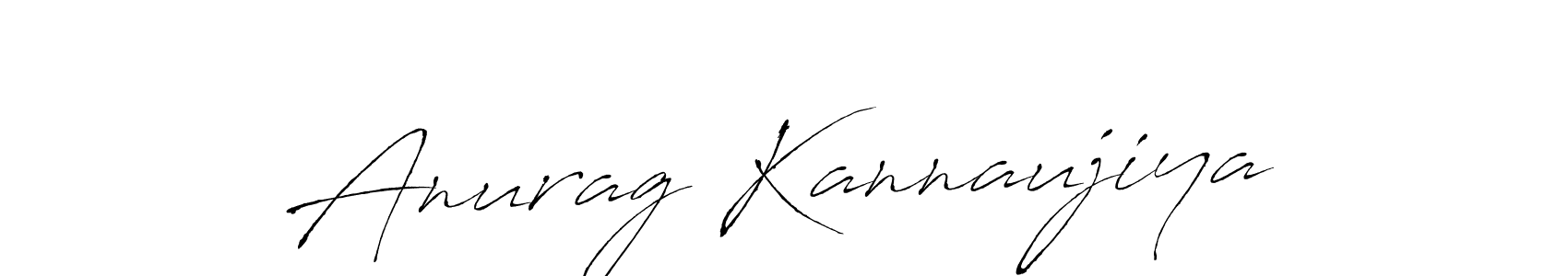 Make a beautiful signature design for name Anurag Kannaujiya. With this signature (Antro_Vectra) style, you can create a handwritten signature for free. Anurag Kannaujiya signature style 6 images and pictures png