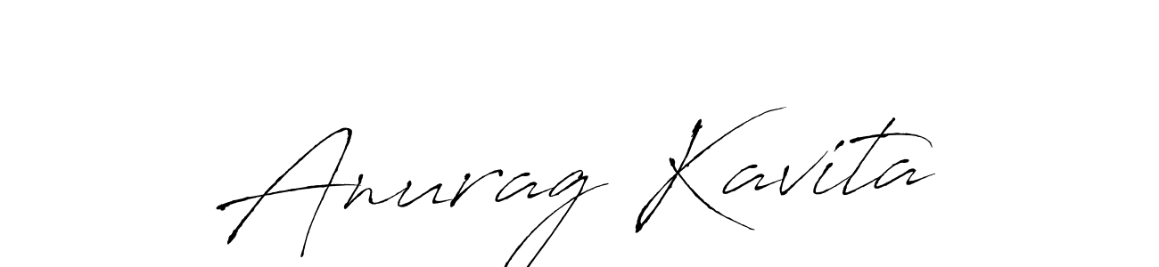 Also we have Anurag Kavita name is the best signature style. Create professional handwritten signature collection using Antro_Vectra autograph style. Anurag Kavita signature style 6 images and pictures png