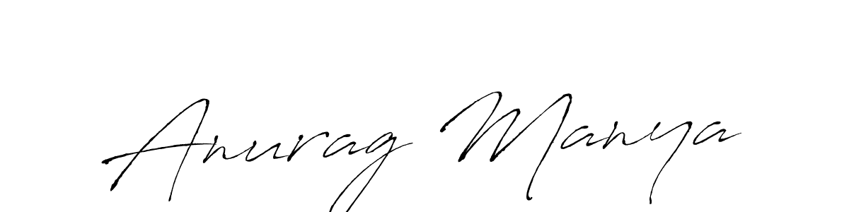 Create a beautiful signature design for name Anurag Manya. With this signature (Antro_Vectra) fonts, you can make a handwritten signature for free. Anurag Manya signature style 6 images and pictures png