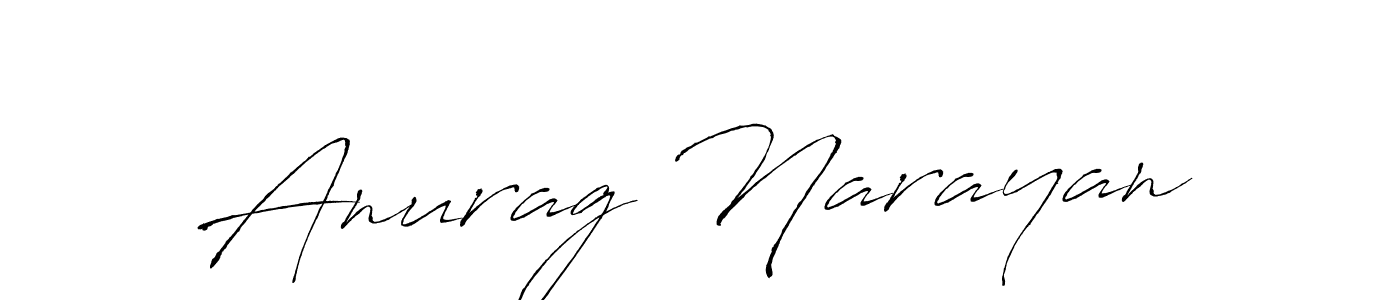 Make a beautiful signature design for name Anurag Narayan. With this signature (Antro_Vectra) style, you can create a handwritten signature for free. Anurag Narayan signature style 6 images and pictures png