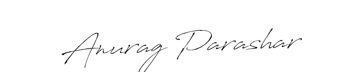 How to make Anurag Parashar name signature. Use Antro_Vectra style for creating short signs online. This is the latest handwritten sign. Anurag Parashar signature style 6 images and pictures png