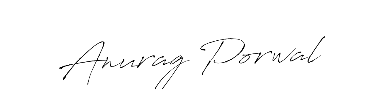 How to make Anurag Porwal name signature. Use Antro_Vectra style for creating short signs online. This is the latest handwritten sign. Anurag Porwal signature style 6 images and pictures png