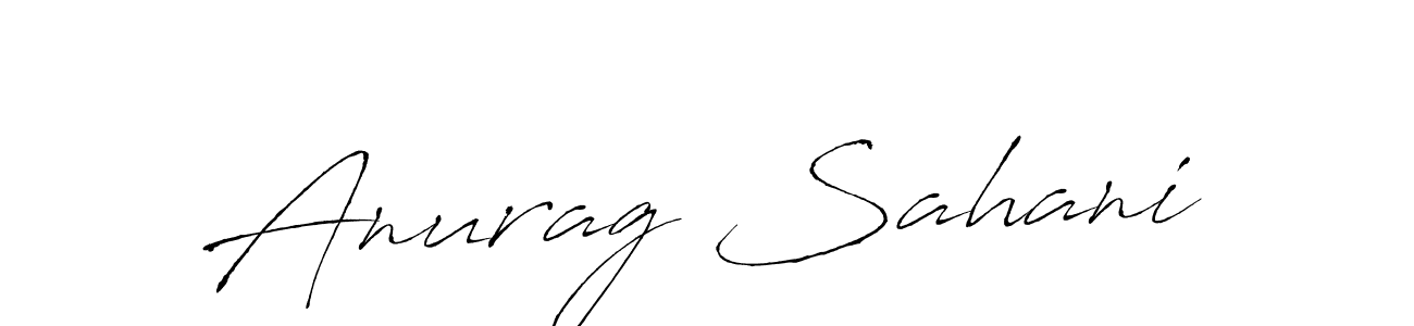 Make a beautiful signature design for name Anurag Sahani. With this signature (Antro_Vectra) style, you can create a handwritten signature for free. Anurag Sahani signature style 6 images and pictures png