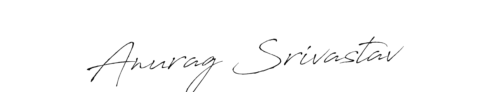 How to make Anurag Srivastav name signature. Use Antro_Vectra style for creating short signs online. This is the latest handwritten sign. Anurag Srivastav signature style 6 images and pictures png
