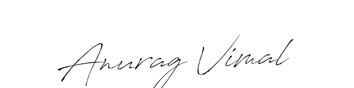 Antro_Vectra is a professional signature style that is perfect for those who want to add a touch of class to their signature. It is also a great choice for those who want to make their signature more unique. Get Anurag Vimal name to fancy signature for free. Anurag Vimal signature style 6 images and pictures png