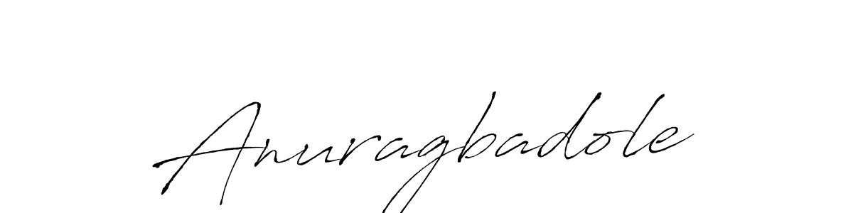 Make a beautiful signature design for name Anuragbadole. With this signature (Antro_Vectra) style, you can create a handwritten signature for free. Anuragbadole signature style 6 images and pictures png