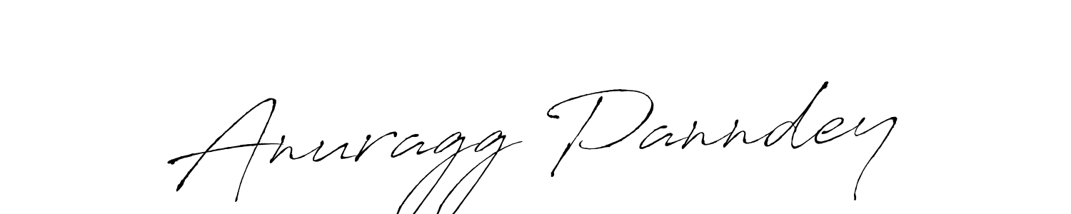 Make a beautiful signature design for name Anuragg Panndey. With this signature (Antro_Vectra) style, you can create a handwritten signature for free. Anuragg Panndey signature style 6 images and pictures png