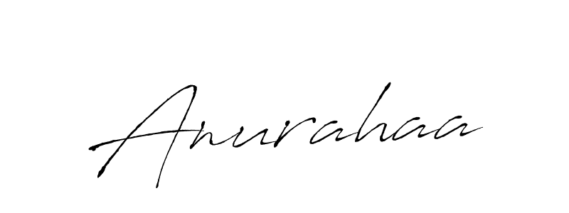 How to make Anurahaa name signature. Use Antro_Vectra style for creating short signs online. This is the latest handwritten sign. Anurahaa signature style 6 images and pictures png