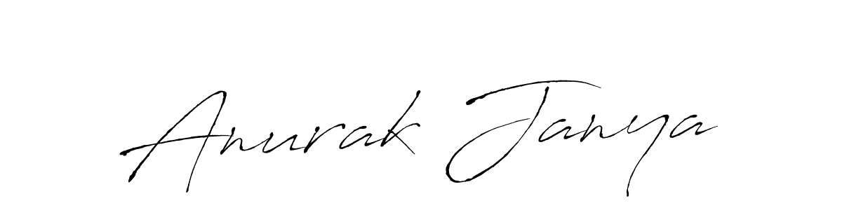 Make a beautiful signature design for name Anurak Janya. With this signature (Antro_Vectra) style, you can create a handwritten signature for free. Anurak Janya signature style 6 images and pictures png