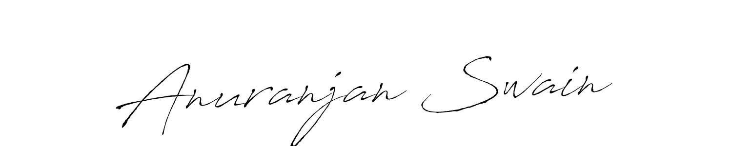 How to make Anuranjan Swain signature? Antro_Vectra is a professional autograph style. Create handwritten signature for Anuranjan Swain name. Anuranjan Swain signature style 6 images and pictures png