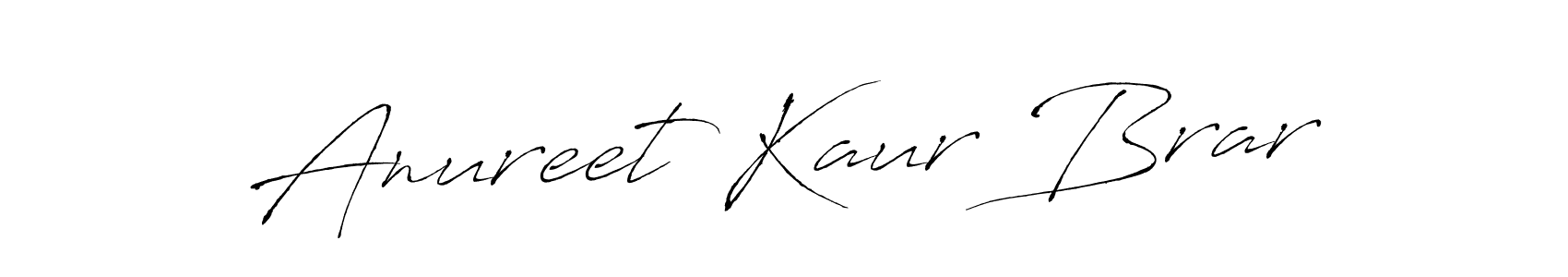 This is the best signature style for the Anureet Kaur Brar name. Also you like these signature font (Antro_Vectra). Mix name signature. Anureet Kaur Brar signature style 6 images and pictures png