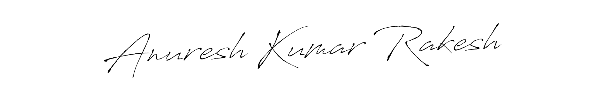 Design your own signature with our free online signature maker. With this signature software, you can create a handwritten (Antro_Vectra) signature for name Anuresh Kumar Rakesh. Anuresh Kumar Rakesh signature style 6 images and pictures png