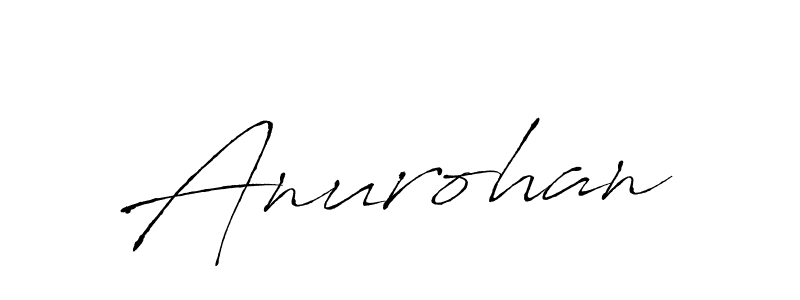 Use a signature maker to create a handwritten signature online. With this signature software, you can design (Antro_Vectra) your own signature for name Anurohan. Anurohan signature style 6 images and pictures png
