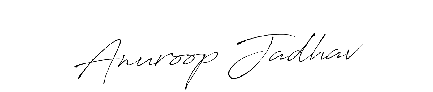 Anuroop Jadhav stylish signature style. Best Handwritten Sign (Antro_Vectra) for my name. Handwritten Signature Collection Ideas for my name Anuroop Jadhav. Anuroop Jadhav signature style 6 images and pictures png