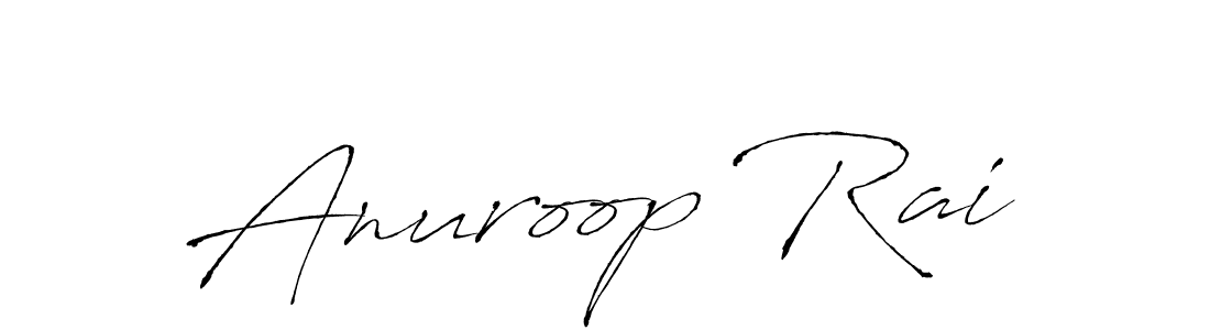 Anuroop Rai stylish signature style. Best Handwritten Sign (Antro_Vectra) for my name. Handwritten Signature Collection Ideas for my name Anuroop Rai. Anuroop Rai signature style 6 images and pictures png