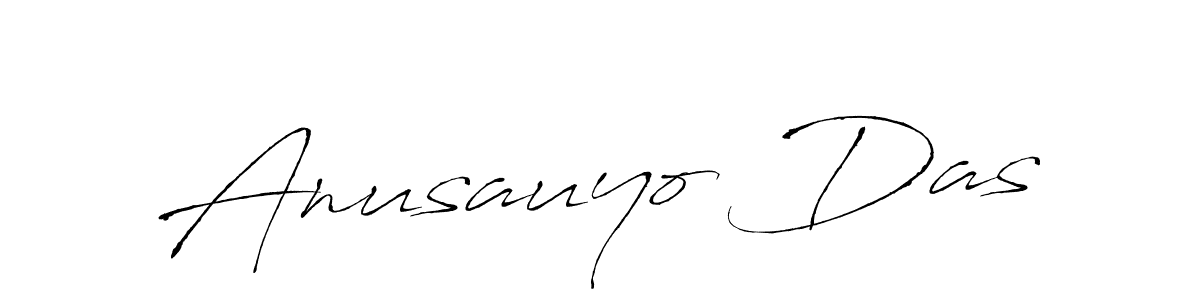 How to make Anusauyo Das signature? Antro_Vectra is a professional autograph style. Create handwritten signature for Anusauyo Das name. Anusauyo Das signature style 6 images and pictures png