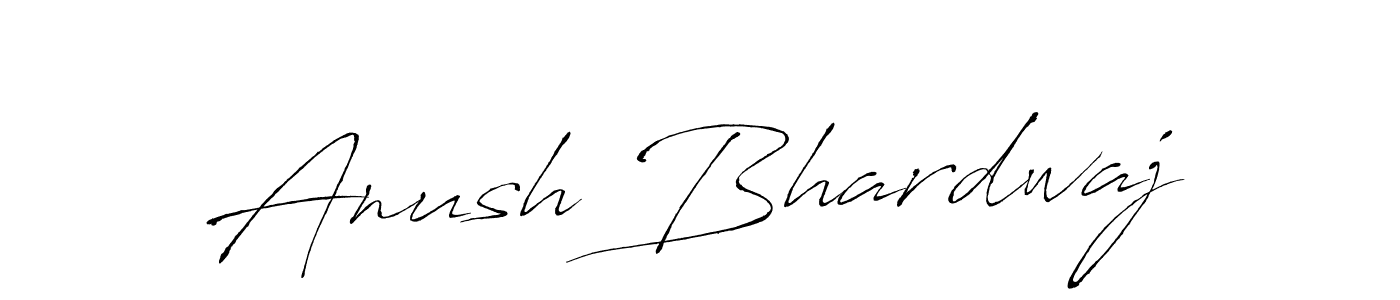 Create a beautiful signature design for name Anush Bhardwaj. With this signature (Antro_Vectra) fonts, you can make a handwritten signature for free. Anush Bhardwaj signature style 6 images and pictures png