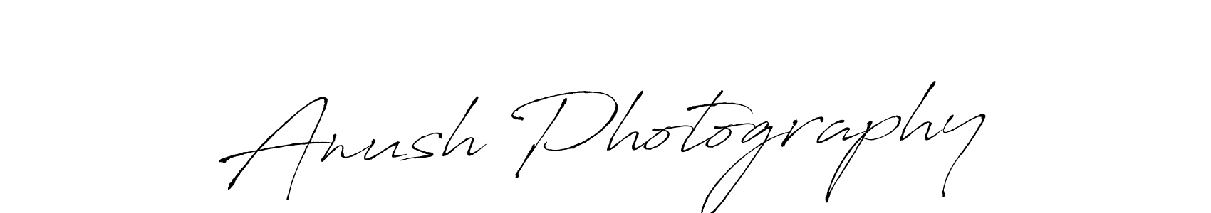 How to make Anush Photography signature? Antro_Vectra is a professional autograph style. Create handwritten signature for Anush Photography name. Anush Photography signature style 6 images and pictures png